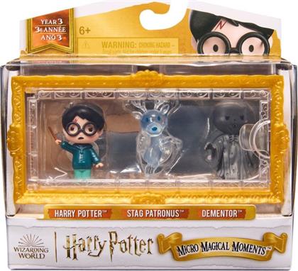 HARRY POTTER: MICRO MAGICAL MOMENTS - HARRY POTTER/STAG PATRONUS/DEMENTOR FIGURES SET SPIN MASTER