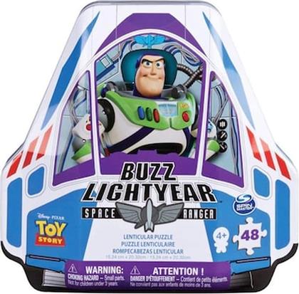 TOY STORY BUZZ LIGHTYEAR LENTICULAR PUZZLE IN A SHAPED TIN PACKAGING (20108499) SPIN MASTER