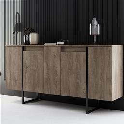 ΜΠΟΥΦΕΣ (160X35X80) A-G LUXE 618BLY1177 WALNUT/BLACK SPITISHOP