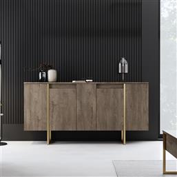 ΜΠΟΥΦΕΣ (160X35X80) A-G LUXE 618BLY1180 WALNUT/GOLD SPITISHOP