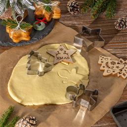 ΧΡΙΣΤΟΥΓΕΝΝΙΑΤΙΚΑ ΚΟΥΠ ΠΑΤ ΑΝΟΞΕΙΔΩΤΑ + ΣΦΡΑΓΙΔΕΣ (ΣΕΤ 6ΤΜΧ) F-V 204674 SPITISHOP