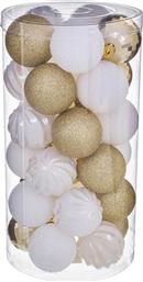 ΧΡΙΣΤΟΥΓΕΝΝΙΑΤΙΚΕΣ ΜΠΑΛΕΣ (ΣΕΤ 30ΤΜΧ) A-S WHITE/GOLD 129157OB SPITISHOP