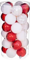 ΧΡΙΣΤΟΥΓΕΝΝΙΑΤΙΚΕΣ ΜΠΑΛΕΣ (ΣΕΤ 30ΤΜΧ) A-S WHITE/RED 129157RB SPITISHOP
