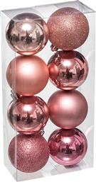 ΧΡΙΣΤΟΥΓΕΝΝΙΑΤΙΚΕΣ ΜΠΑΛΕΣ (ΣΕΤ 8ΤΜΧ) A-S XMAS BALLS PINK 129170SD SPITISHOP