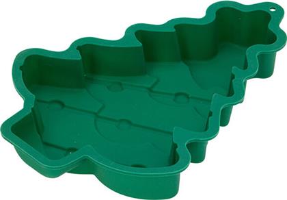 ΧΡΙΣΤΟΥΓΕΝΝΙΑΤΙΚΗ ΦΟΡΜΑ ΚΕΙΚ ΣΙΛΙΚΟΝΗΣ (29.5X22.5X4.5) K-M XMAS TREE 170492890 SPITISHOP