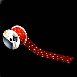 ΧΡΙΣΤΟΥΓΕΝΝΙΑΤΙΚΗ ΚΟΡΔΕΛΑ (300X5) A-S RED/GOLD STARS 169533 SPITISHOP