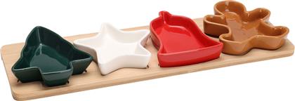 ΧΡΙΣΤΟΥΓΕΝΝΙΑΤΙΚΗ ΟΡΝΤΕΒΙΕΡΑ ΣΕΡΒΙΡΙΣΜΑΤΟΣ 4 ΘΕΣΕΩΝ (39X12X3.5) K-M 278001110 SPITISHOP