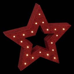 ΧΡΙΣΤΟΥΓΕΝΝΙΑΤΙΚΟ ΔΙΑΚΟΣΜΗΤΙΚΟ ΜΕ LED (28X4X30) F-R WOOD STAR 190933 SPITISHOP