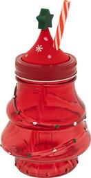 ΧΡΙΣΤΟΥΓΕΝΝΙΑΤΙΚΟ ΠΟΤΗΡΙ ΜΕ ΚΑΛΑΜΑΚΙ 330ML A-S XMAS TREE RED 208690 SPITISHOP