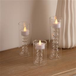 ΔΙΑΚΟΣΜΗΤΙΚΑ ΦΩΤΙΣΤΙΚΑ ΚΕΡΙΑ ΡΕΣΩ LED ΣΕ ΚΗΡΟΠΗΓΙΟ (ΣΕΤ 3ΤΜΧ) A-S LENA 211647 SPITISHOP