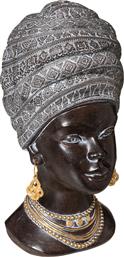 ΔΙΑΚΟΣΜΗΤΙΚΗ ΦΙΓΟΥΡΑ ΓΥΝΑΙΚΑ (15.5X13X27.5) A-S AFRICAN WOMAN HEAD 182336 SPITISHOP από το SPITISHOP