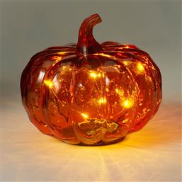 ΔΙΑΚΟΣΜΗΤΙΚΟ ΦΩΤΙΣΤΙΚΟ LED ΜΕ ΜΠΑΤΑΡΙΑ (Φ15X13) K-M PUMPKIN ORANGE ADG000250 SPITISHOP