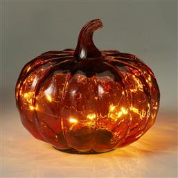 ΔΙΑΚΟΣΜΗΤΙΚΟ ΦΩΤΙΣΤΙΚΟ LED ΜΕ ΜΠΑΤΑΡΙΑ (Φ15X13) K-M PUMPKIN RED ADG000250 SPITISHOP