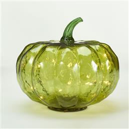 ΔΙΑΚΟΣΜΗΤΙΚΟ ΦΩΤΙΣΤΙΚΟ LED ΜΕ ΜΠΑΤΑΡΙΑ (Φ20X17) K-M PUMPKIN GREEN ADG000260 SPITISHOP