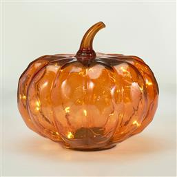 ΔΙΑΚΟΣΜΗΤΙΚΟ ΦΩΤΙΣΤΙΚΟ LED ΜΕ ΜΠΑΤΑΡΙΑ (Φ20X17) K-M PUMPKIN ORANGE ADG000260 SPITISHOP