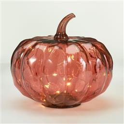 ΔΙΑΚΟΣΜΗΤΙΚΟ ΦΩΤΙΣΤΙΚΟ LED ΜΕ ΜΠΑΤΑΡΙΑ (Φ20X17) K-M PUMPKIN RED ADG000260 SPITISHOP