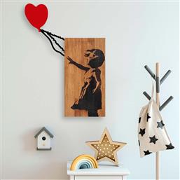 ΔΙΑΚΟΣΜΗΤΙΚΟ ΤΟΙΧΟΥ (60X83) A-G FLYING BALLOON GIRL BANKSY 891TNL3148 SPITISHOP