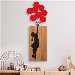 ΔΙΑΚΟΣΜΗΤΙΚΟ ΤΟΙΧΟΥ (70X62) A-G GIRL WITH BALLOON BANKSY 891TNL3150 SPITISHOP