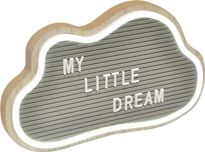 ΔΙΑΚΟΣΜΗΤΙΚΟ ΤΟΙΧΟΥ ΜΕ NEON (29X18) L-C SWEET KIDS CLOUD 6CAD079 SPITISHOP