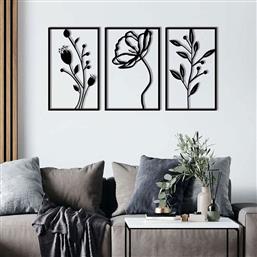 ΔΙΑΚΟΣΜΗΤΙΚΟ ΤΟΙΧΟΥ (ΣΕΤ 3ΤΜΧ) A-G FLOWERS 279ENZ1241 SPITISHOP