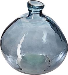 ΔΙΑΚΟΣΜΗΤΙΚΟ ΒΑΖΟ ΓΥΑΛΙΝΟ 22X22 CM - ΜΠΛΕ SPITISHOP