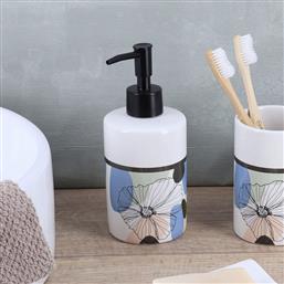 DISPENSER ΜΠΑΝΙΟΥ 320ML (Φ7.5X17.5) T-D FLOWERS 6277747 SPITISHOP
