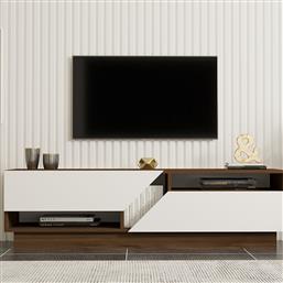 ΕΠΙΠΛΟ ΤΗΛΕΟΡΑΣΗΣ (160X40X45) A-G KOZA 835PUQ3058 WALNUT/WHITE SPITISHOP