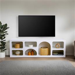 ΕΠΙΠΛΟ ΤΗΛΕΟΡΑΣΗΣ (160X40X51) A-G FERLIS 125GLN1225 WHITE SPITISHOP