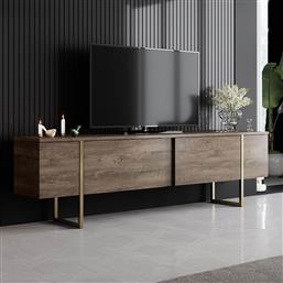 ΕΠΙΠΛΟ ΤΗΛΕΟΡΑΣΗΣ (180X30X50) A-G LUXE 618BLY1103 WALNUT/GOLD SPITISHOP