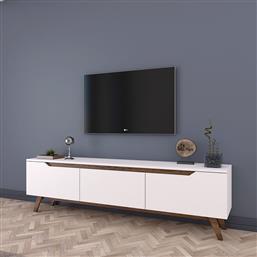 ΕΠΙΠΛΟ ΤΗΛΕΟΡΑΣΗΣ (180X35X48.6) A-G 893RAN3105 WHITE/WALNUT SPITISHOP