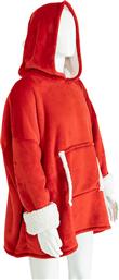 FLEECE ΦΟΥΤΕΡ ΜΕ SHERPA (85X118) A-S FLAN RED 199495 SPITISHOP