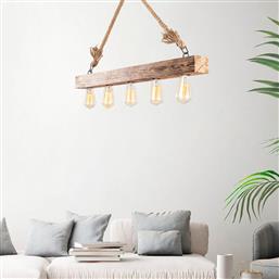 ΦΩΤΙΣΤΙΚΟ ΟΡΟΦΗΣ ΠΟΛΥΦΩΤΟ A-G EREBOS 521SHN3117 WOODEN SPITISHOP