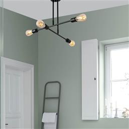 ΦΩΤΙΣΤΙΚΟ ΟΡΟΦΗΣ ΠΟΛΥΦΩΤΟ A-G FLOWER 521SHN3431 BLACK SPITISHOP