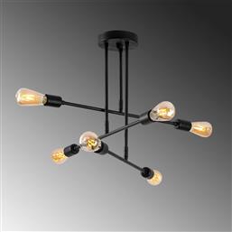 ΦΩΤΙΣΤΙΚΟ ΟΡΟΦΗΣ ΠΟΛΥΦΩΤΟ A-G FLOWER 521SHN3432 BLACK SPITISHOP