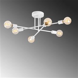 ΦΩΤΙΣΤΙΚΟ ΟΡΟΦΗΣ ΠΟΛΥΦΩΤΟ A-G FLOWER 521SHN3434 WHITE SPITISHOP