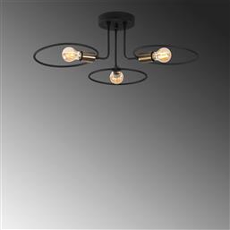 ΦΩΤΙΣΤΙΚΟ ΟΡΟΦΗΣ ΤΡΙΦΩΤΟ A-G CIRCLE 584TTM1294 BLACK SPITISHOP
