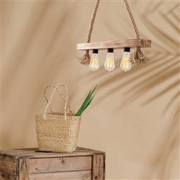 ΦΩΤΙΣΤΙΚΟ ΟΡΟΦΗΣ ΤΡΙΦΩΤΟ A-G EREBOS 521SHN3116 WOODEN SPITISHOP