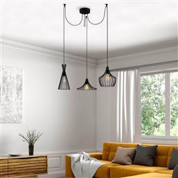 ΦΩΤΙΣΤΙΚΟ ΟΡΟΦΗΣ ΤΡΙΦΩΤΟ A-G MEZOPOTAMYA 525NOR1610 BLACK SPITISHOP
