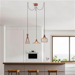ΦΩΤΙΣΤΙΚΟ ΟΡΟΦΗΣ ΤΡΙΦΩΤΟ A-G MEZOPOTAMYA 525NOR1611 COPPER SPITISHOP