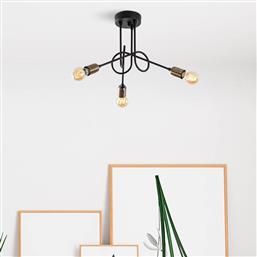ΦΩΤΙΣΤΙΚΟ ΟΡΟΦΗΣ ΤΡΙΦΩΤΟ A-G VIRAJ 942FLG1154 BLACK ANTIQUE SPITISHOP