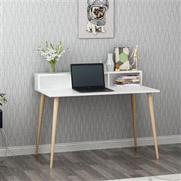 ΓΡΑΦΕΙΟ ΜΕ ΡΑΦΙΑ (120X60X90) A-G RONAS 362ANT1126 WHITE SPITISHOP