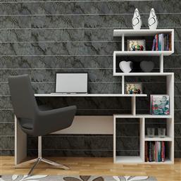 ΓΡΑΦΕΙΟ ΜΕ ΒΙΒΛΙΟΘΗΚΗ (160X40X135) A-G NEXT 788DEC3805 WHITE SPITISHOP