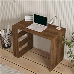 ΓΡΑΦΕΙΟ ΜΕ ΒΙΒΛΙΟΘΗΚΗ (90X50X70) A-G COOL 835PUQ3810 WALNUT SPITISHOP