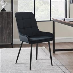 ΚΑΡΕΚΛΑ ΤΡΑΠΕΖΑΡΙΑΣ (50X59.5X83) ORLEAN BLACK SPITISHOP