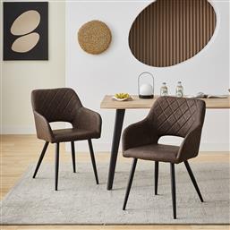 ΚΑΡΕΚΛΑ ΤΡΑΠΕΖΑΡΙΑΣ (56X59.5X84) REGAL BROWN SPITISHOP
