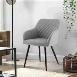 ΚΑΡΕΚΛΑ ΤΡΑΠΕΖΑΡΙΑΣ (60X55.5X83) HELENA LIGHT GREY SPITISHOP