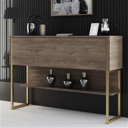 ΚΟΝΣΟΛΑ ΕΙΣΟΔΟΥ (120X30X80) A-G LUXE 618BLY1403 WALNUT/GOLD SPITISHOP