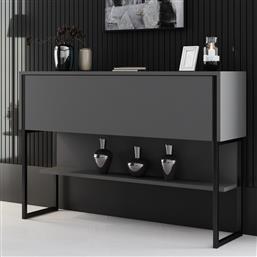ΚΟΝΣΟΛΑ ΕΙΣΟΔΟΥ (120X30X80) A-G LUXE 618BLY1407 ANTHRACITE/BLACK SPITISHOP