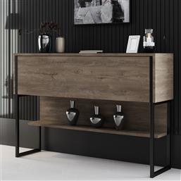 ΚΟΝΣΟΛΑ ΕΙΣΟΔΟΥ (120X30X80) A-G LUXE 618BLY1409 WALNUT/BLACK SPITISHOP