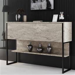ΚΟΝΣΟΛΑ ΕΙΣΟΔΟΥ (120X30X80) A-G LUXE 618BLY1410 TRAVERTINE/BLACK SPITISHOP